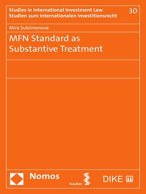 cover image of MFN Standard as Substantive Treatment